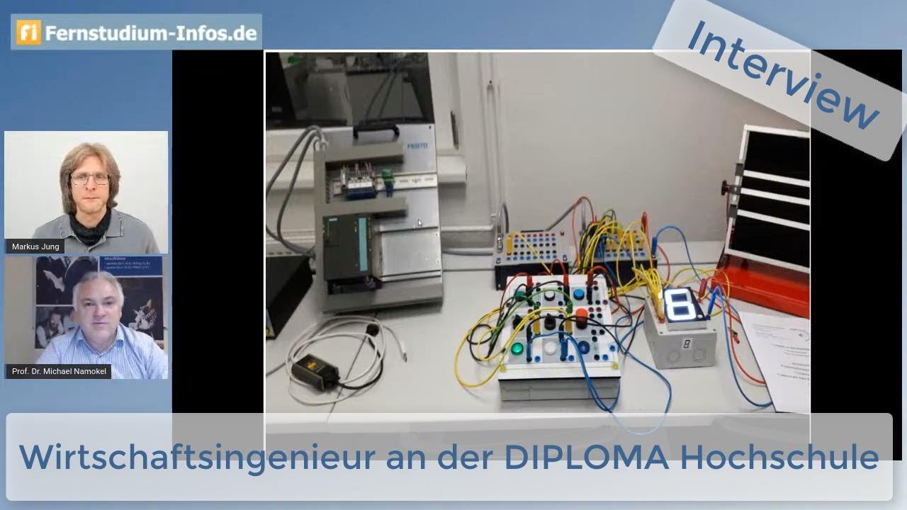 Interview zum Fernstudium Wirtschaftsingenieurwesen an der DIPLOMA Hochschule