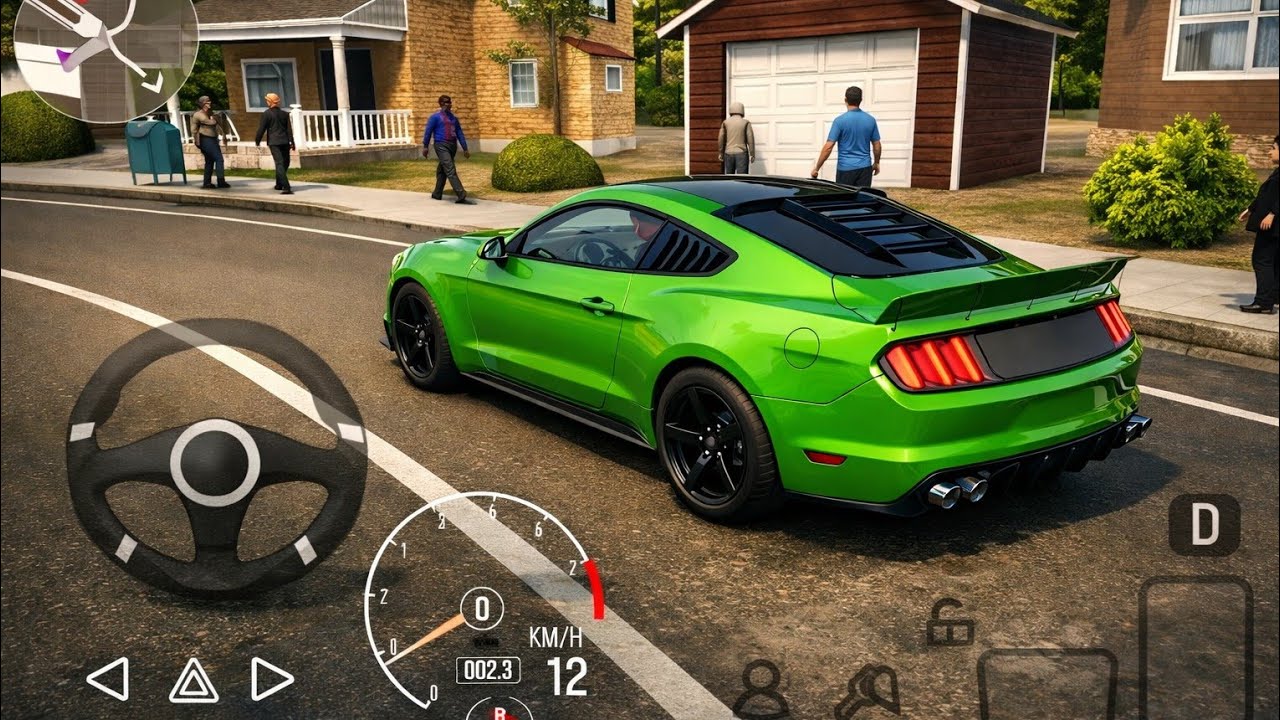 American Muscle Car in Realistic Driving Simulator | Open World Gameplay 