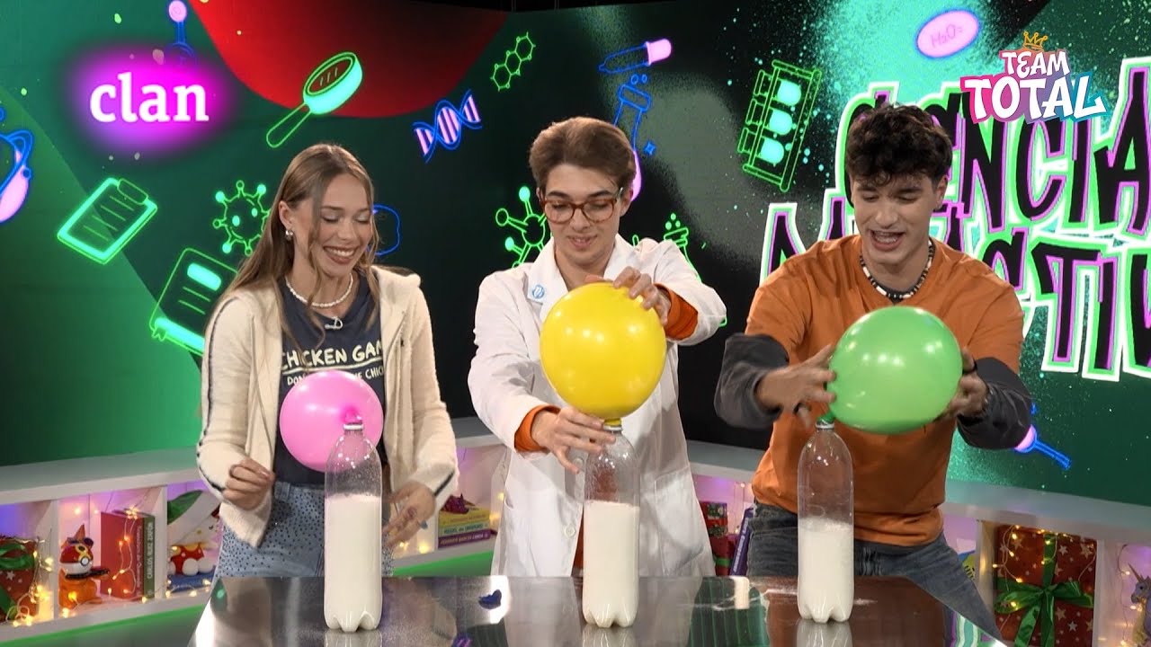 TEAM TOTAL - 🧪 ¡HINCHAMOS UN GLOBO SIN SOPLAR Y CREAMOS UNA FUENTE DE AGUA!💧 | Clan TVE