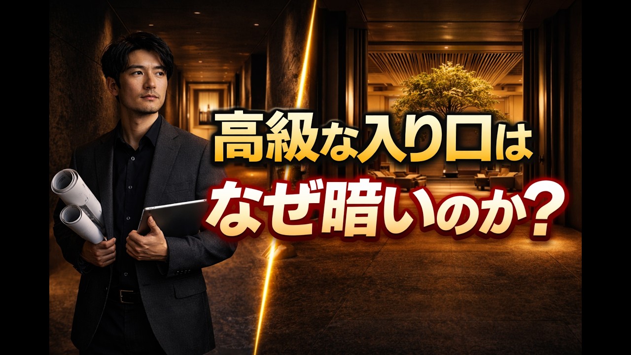 【建築雑談#1】なぜ高級な場所の入り口は