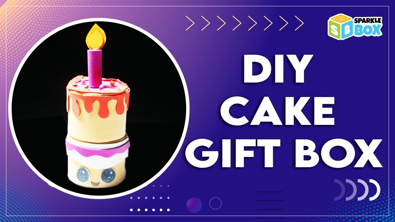 DIY Cake Gift Box  #youtubeshorts #diycakegiftbox #cutediyfoamcake #giftboxideas #sparklebox