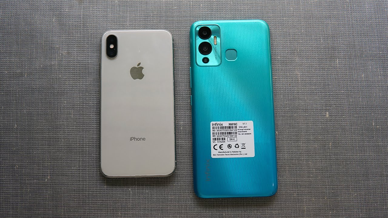 Infinix Hot 12 Play Vs iPhone X Speed Test & Comparison!