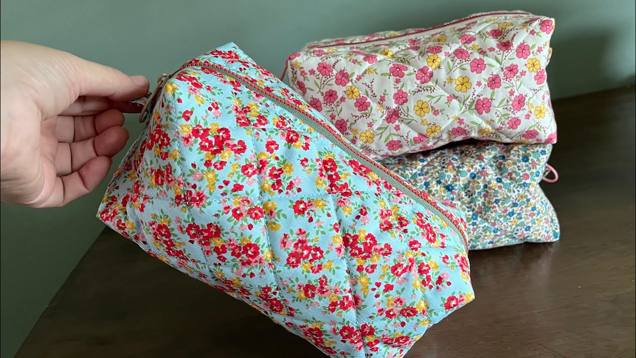 DIY My Third Sewing Project : Join me to Learn How to Sew this Bag with all its Tips / Toiletry Bag
