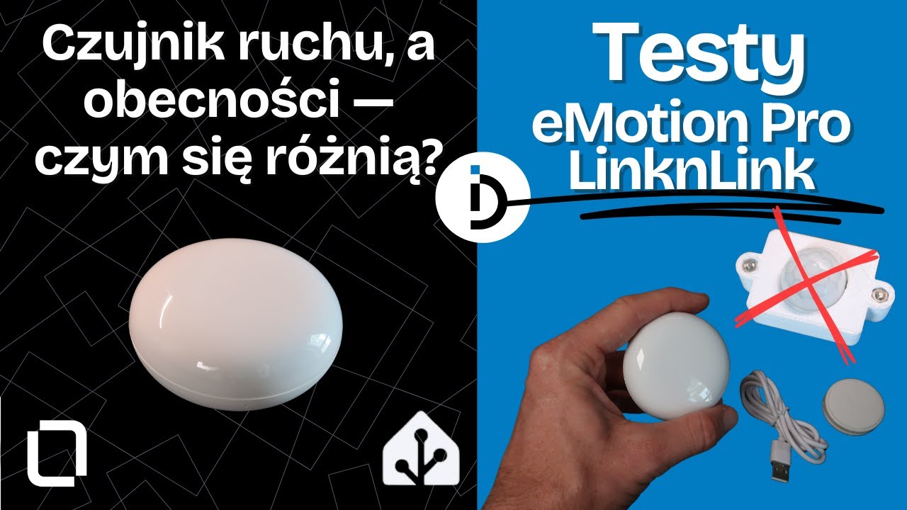 Czujnik ruchu, a czujnik obecności - czym się różnią - test LinknLink eMotion Pro