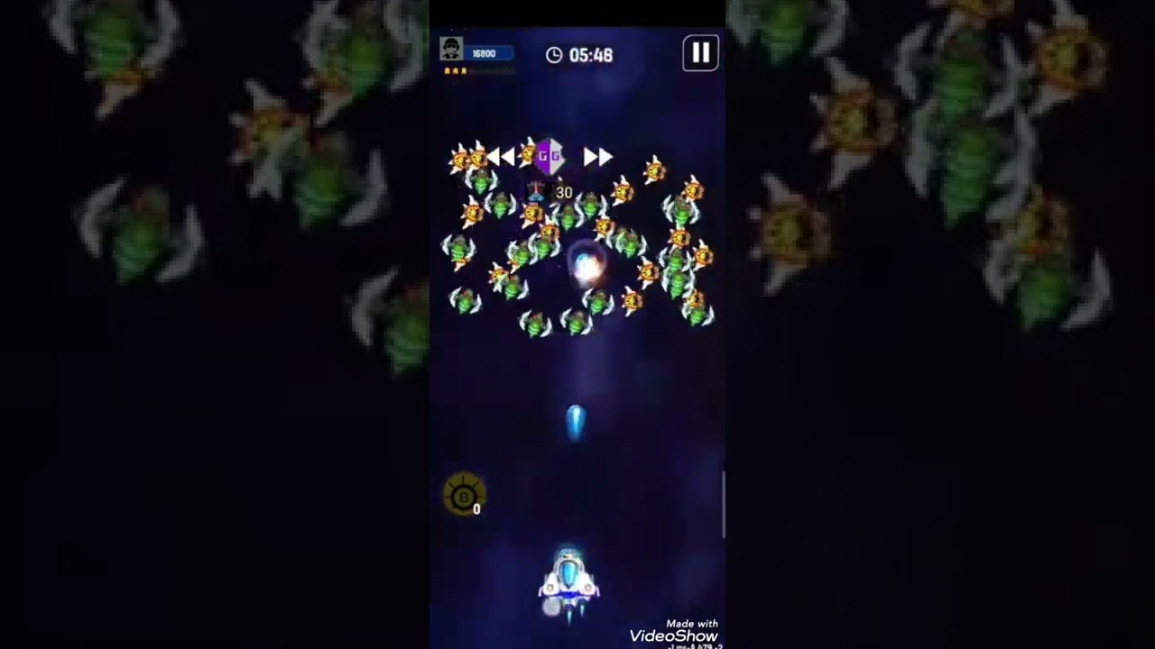 Space shooter galactic attack hack hero badge with ease