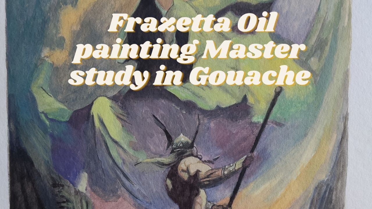Frank Frazetta GOUACHE master copy
