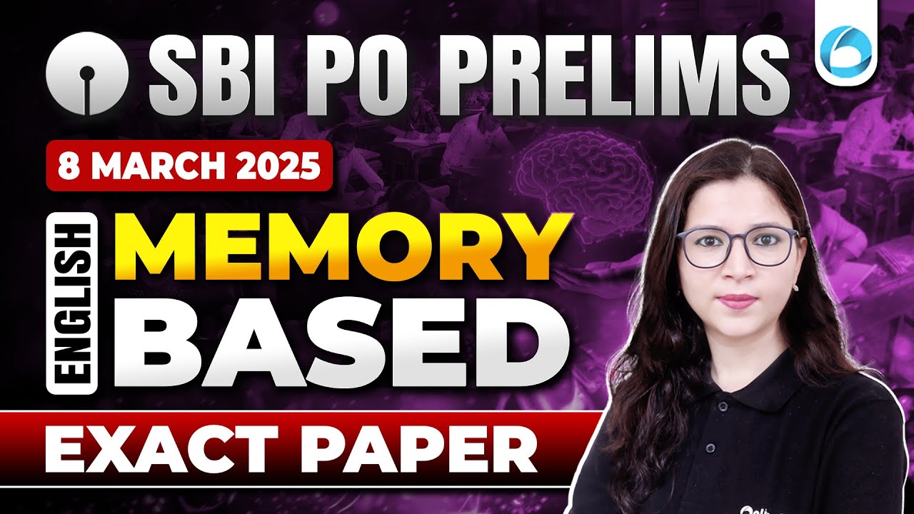 SBI PO Prelims 8 March 2025 | English Memory-Based Paper | Exact Questions | By Saba Ma'am