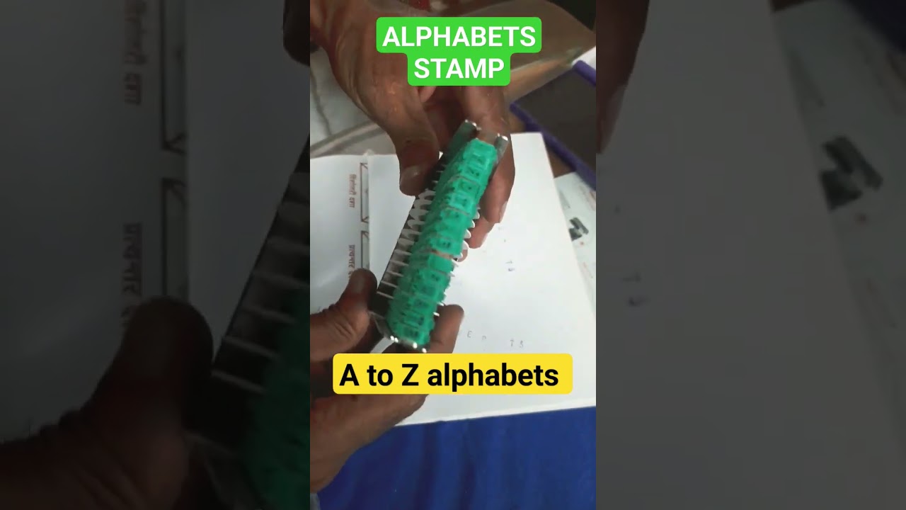 Alphabet Stamps for card making #alphabet #stamps #viral #shorts