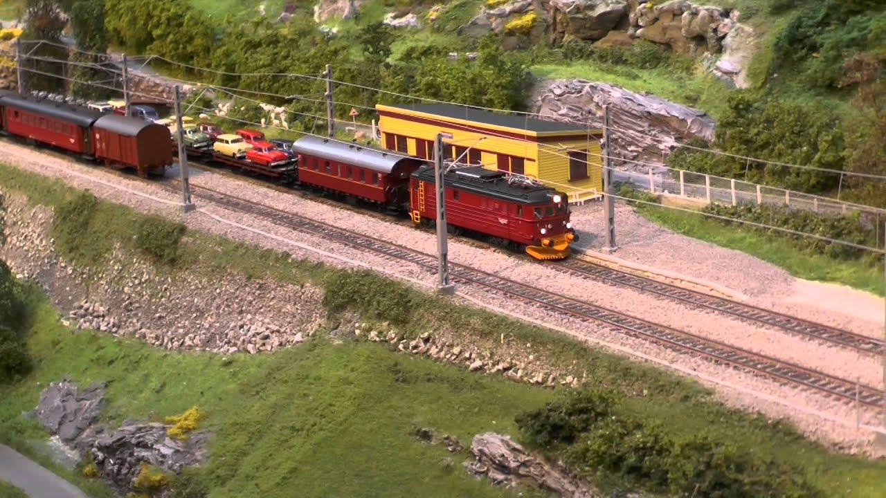 H0 layout Flamsbana Norwegen at Ontrax 2016