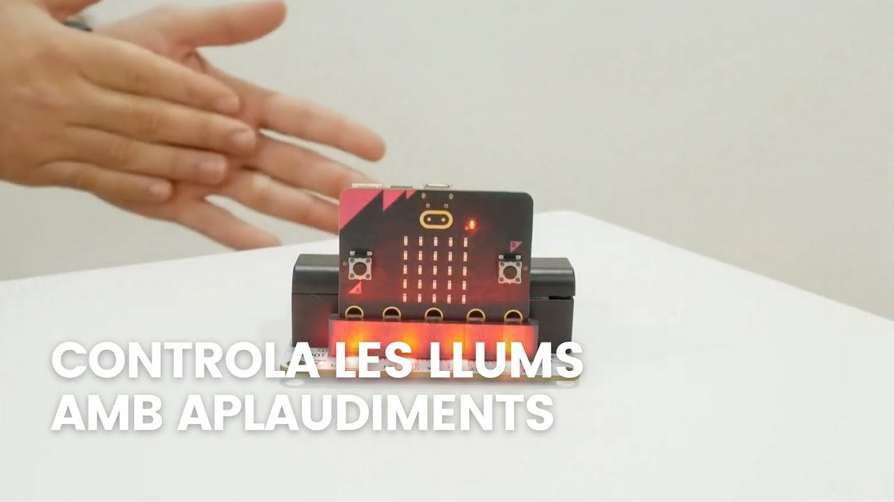 Controla les llums amb aplaudiments | micro:bit + micro:shield | Tutorial MakeCode