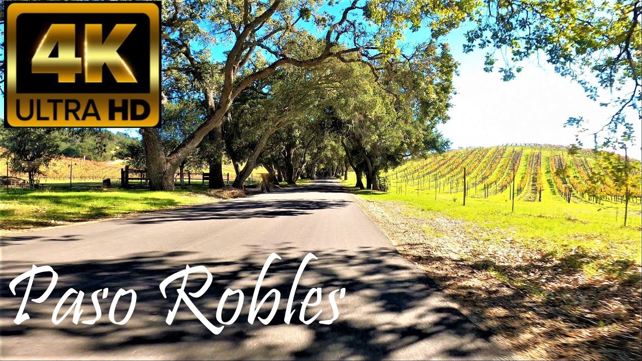 Riding through the Wineries of Paso Robles.  Relaxing POV 4K motorcycle ride (with music).
