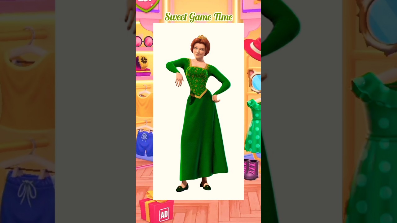 Princess Fiona Makeover 💚 My Talking Angela 2 #cosplay #mytalkingangela2 #shrek