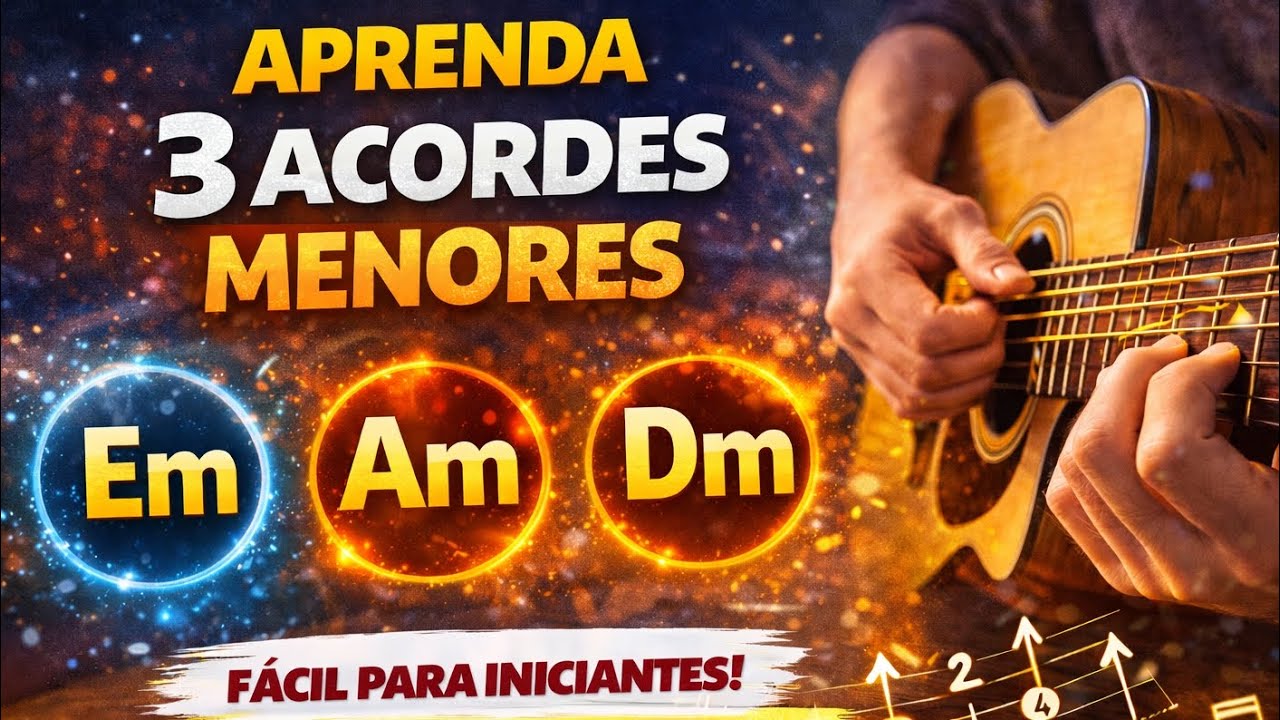 Aula 12 Violão do Zero: Aprenda 3 acordes menores 