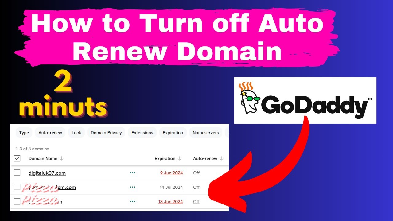 How to cancel auto renewal domain in GoDaddy || Domain Auto Renew ko kaise off kre {2024}