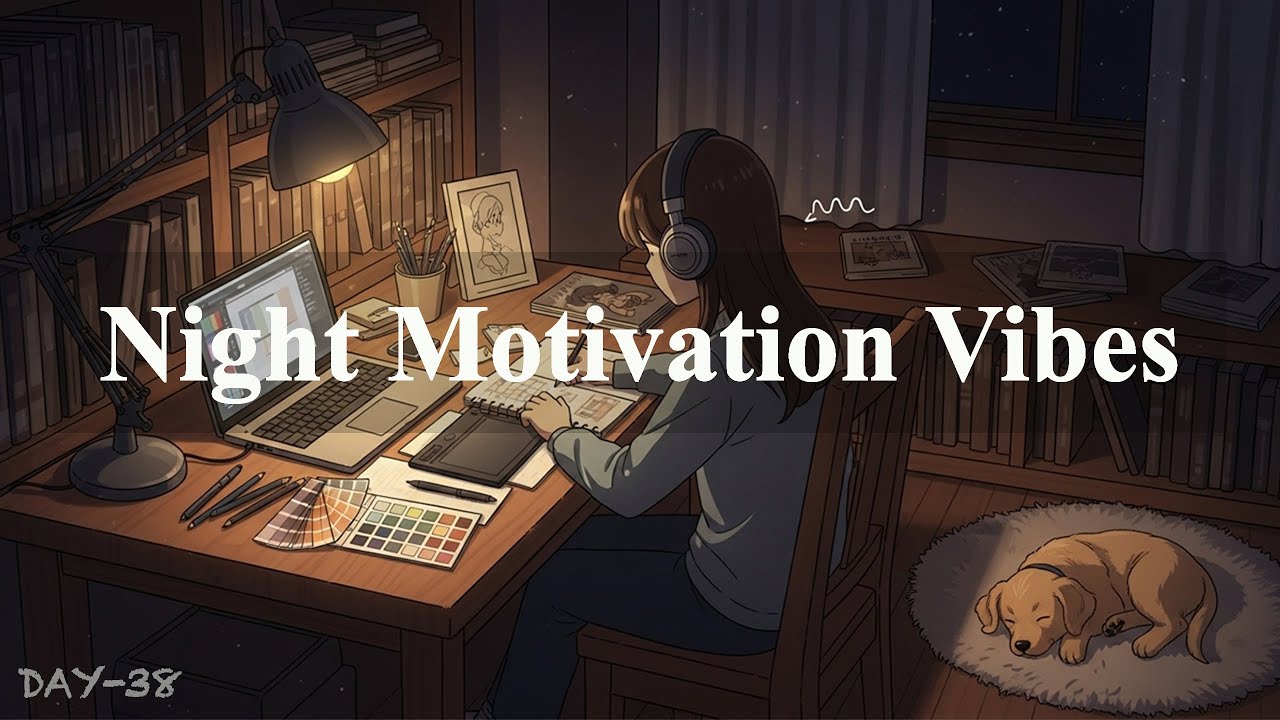Night Motivation Vibes 🌌 | Focus, Energy Boost & Late Night Productivity Music | Lofi Relaxing