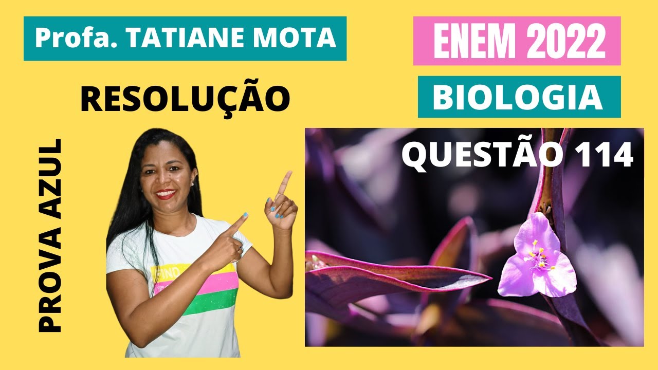 ✅[ENEM 2022] # BIOLOGIA # QUESTÃO 114 – OSMOSE - As células da epiderme da folha da Tradescantia