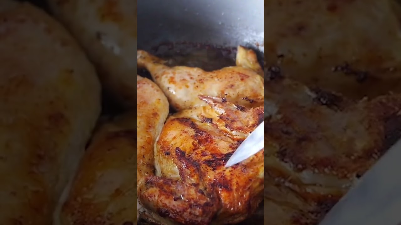 Flattened chicken Tabaka, is simple and delicious 😋 If you want the recipe, say 'yes' below 👇