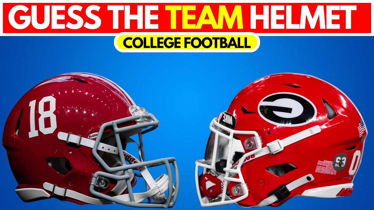 Guess The College Football Team Helmet 🏉 Playoff Edition 🏈