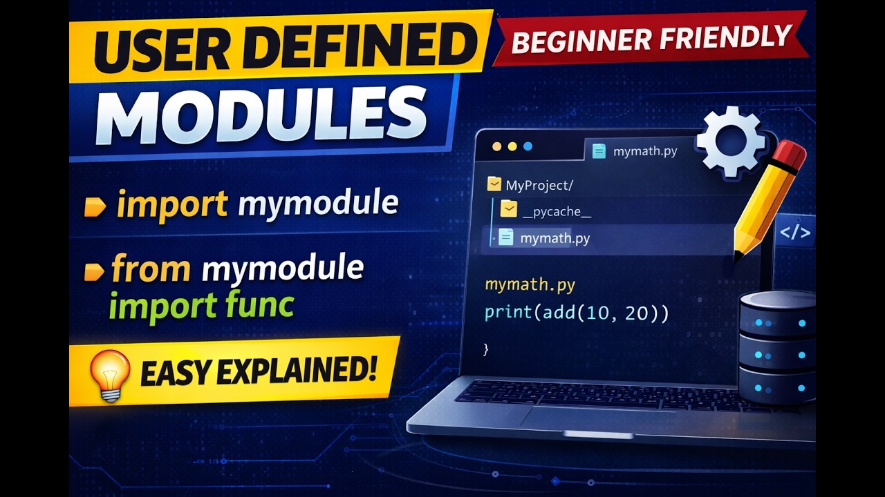 User Defined Modules in Python | Create Your Own Module | import vs from import Explained Part-2 #36