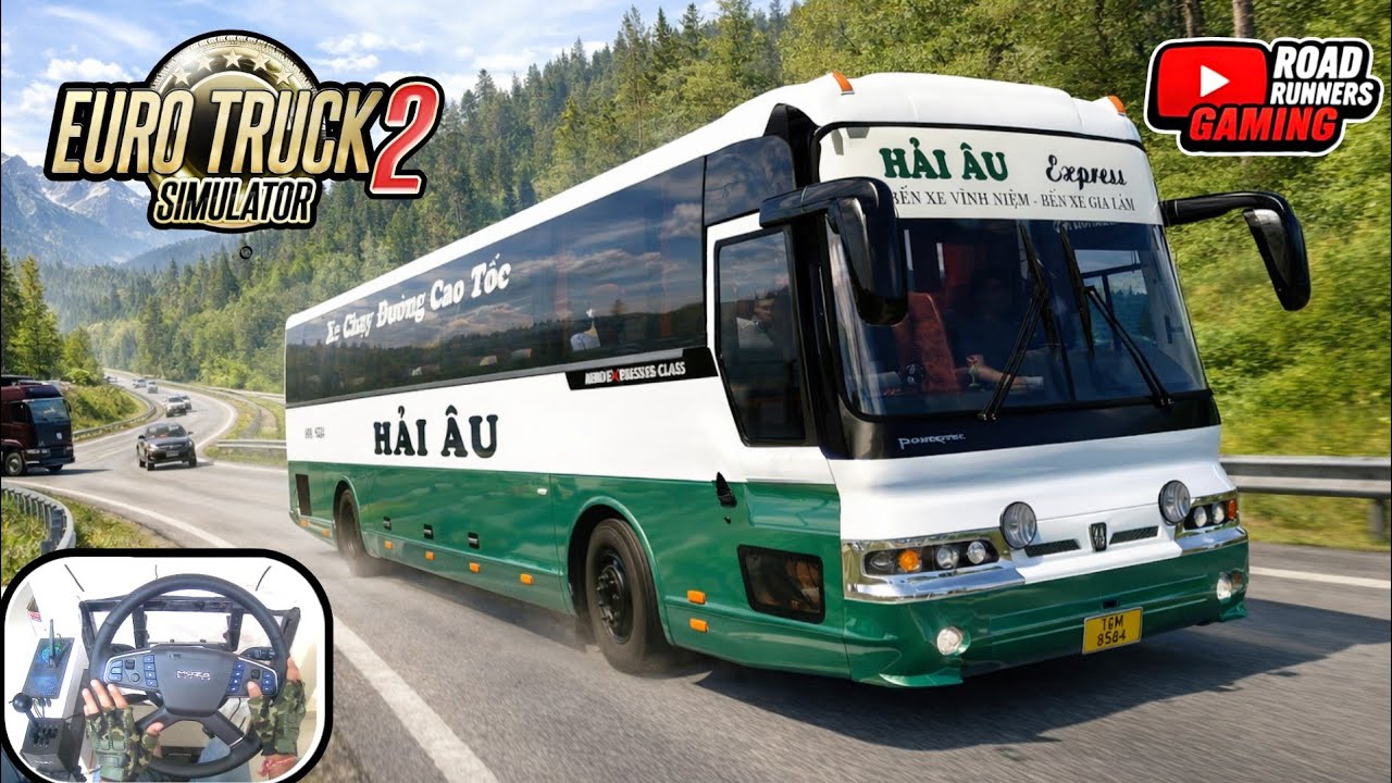 ETS 2 | Smooth Bus Driving on Busy Traffic Roads | Hyundai Hi Class Aero | 4K HDR