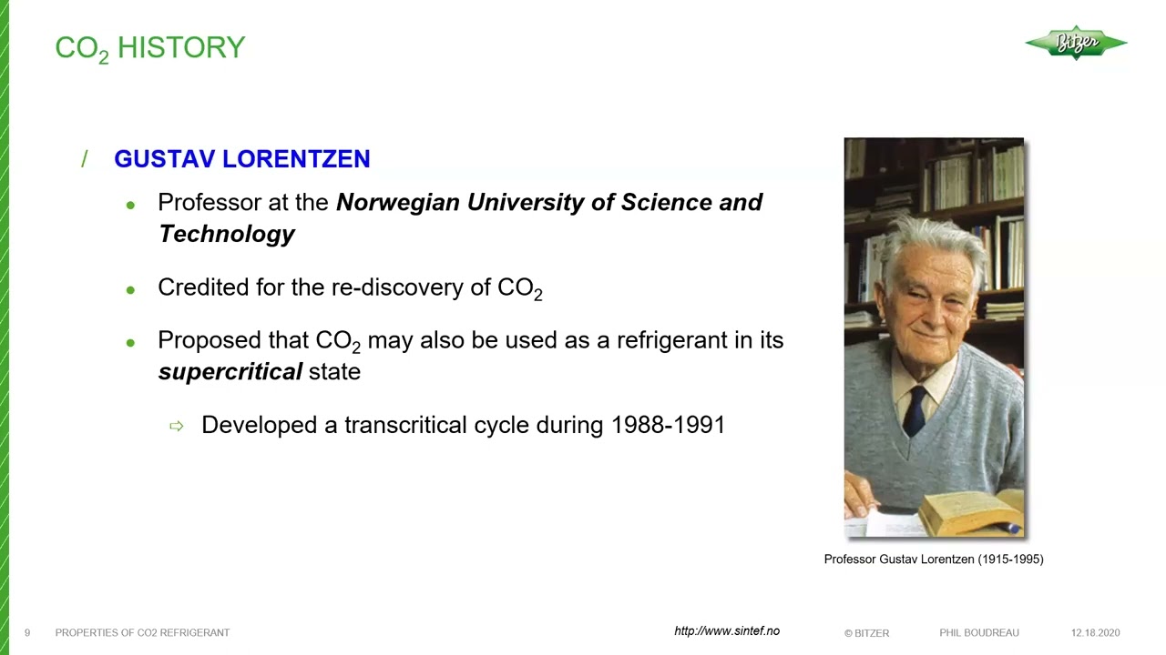 Part 1 -CO2 Refrigeration – Refrigerant Properties and Safety Aspects