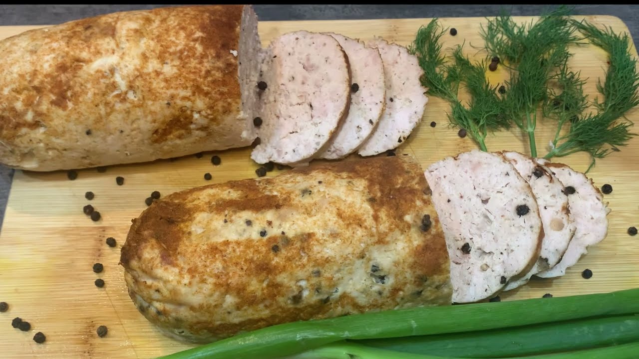 Колбаса куриная в духовке. Chicken sausage in the oven.