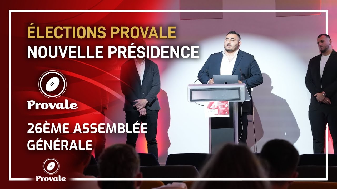 🎥🏉 Élection nouveau Comité Directeur Provale - 30 mai 2024