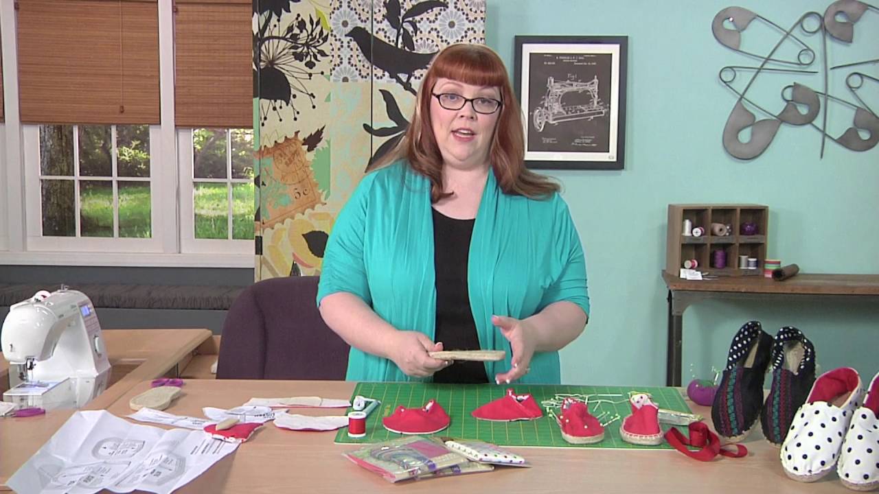 Cheryl Sleboda Demonstrates How To Make Your Own Espadrilles on It’s Sew Easy (1102-1)