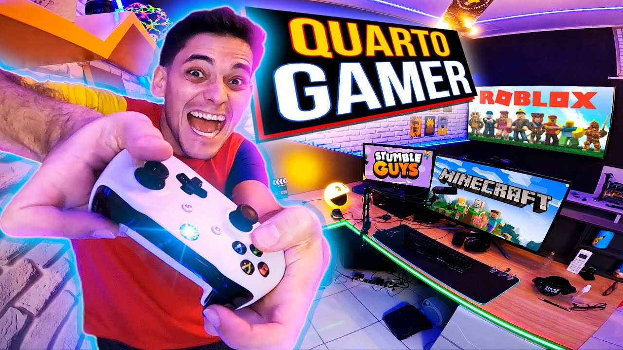 CONSTRU&Iacute; UM QUARTO GAMER DE VERDADE