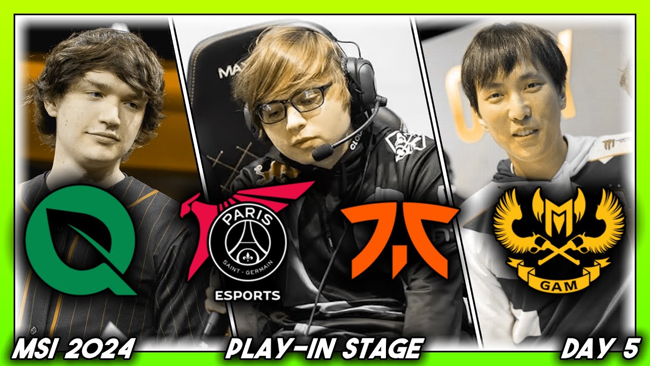 WIND BECOMES LIGHTNING (MSI 2024 CoStreams | Play-In Stage | Day 5: FLY vs PSG ━ FNC vs GAM)
