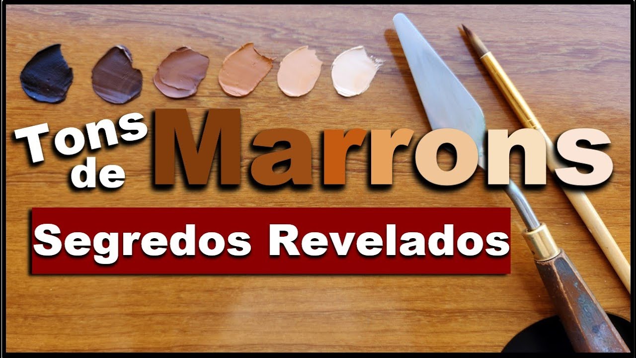 Como Fazer Misturas de Cores com Tinta a Óleo - Marrons @andremauricio