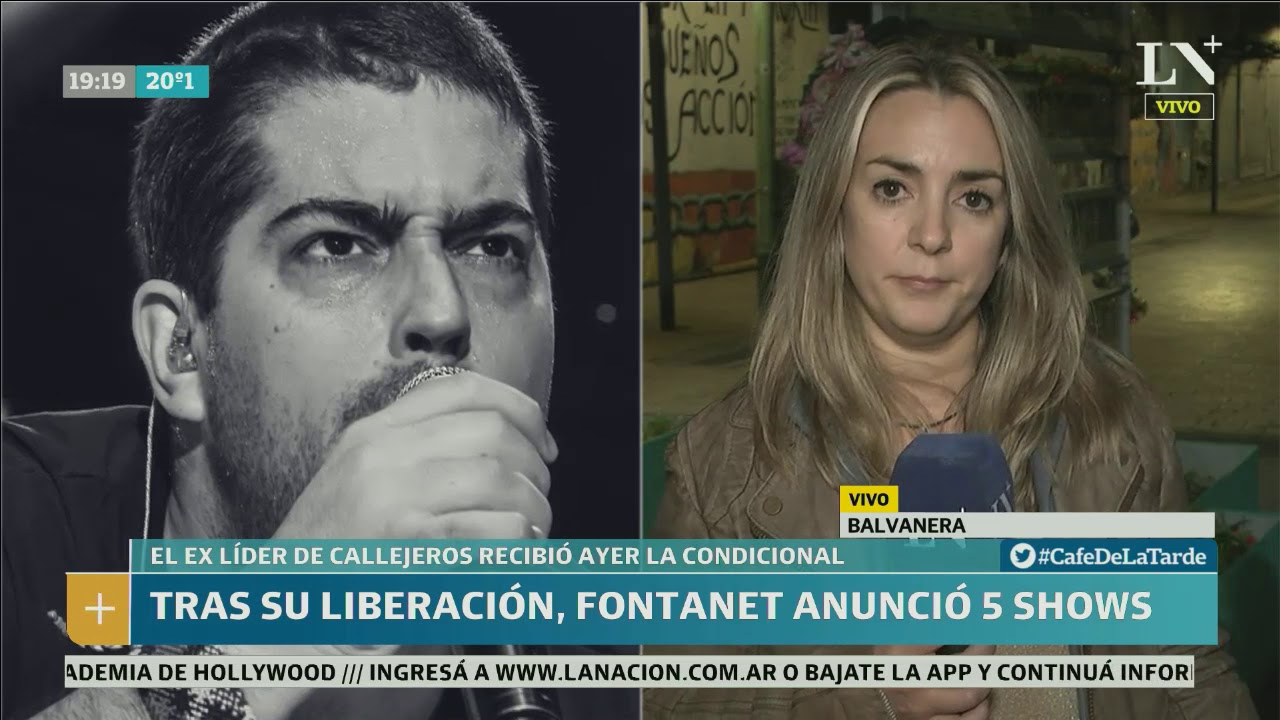 Tras su liberación, Fontanet anunció 5 shows - Café de la Tarde