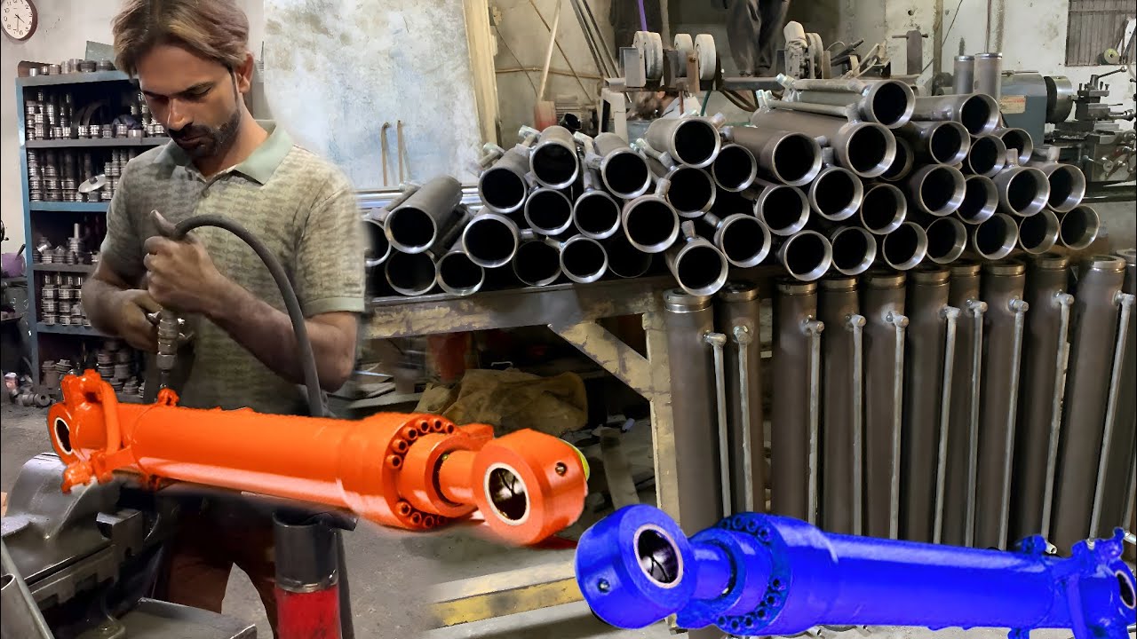 How Double Acting Hydraulic Cylinder are Made || Hydraulic Cylinders for Agricultural Machinery
