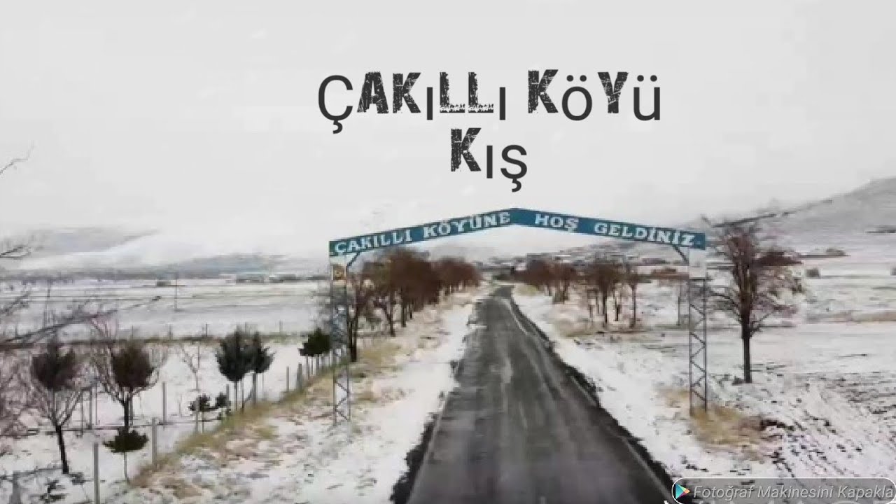 Çakıllı köyü Kış Mevsimi