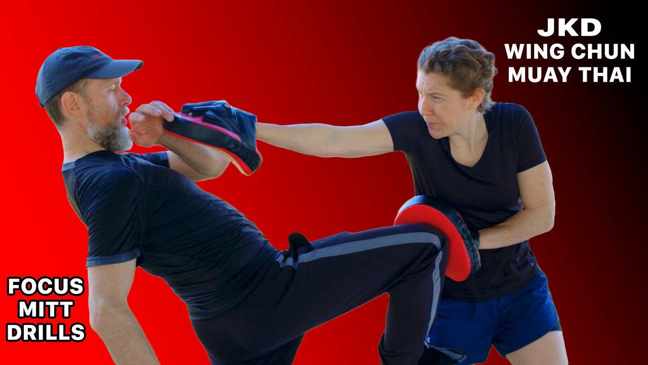 JKD Wing Chun Muay Thai Focus Mitt Drill Training | Core JKD
