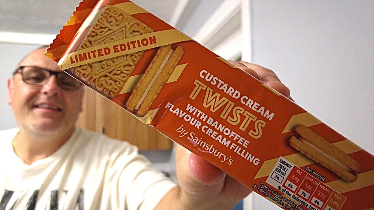 Sainsbury's Banoffee Flavour Custard Cream Twists