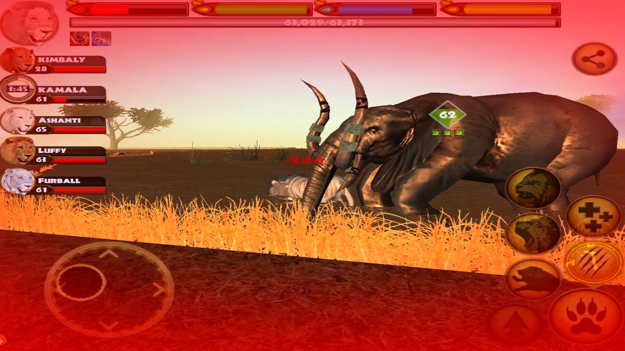 🦁Furious Lion Vs 🐘Angry Elephant King👑 , Ultimate Lion Simulator