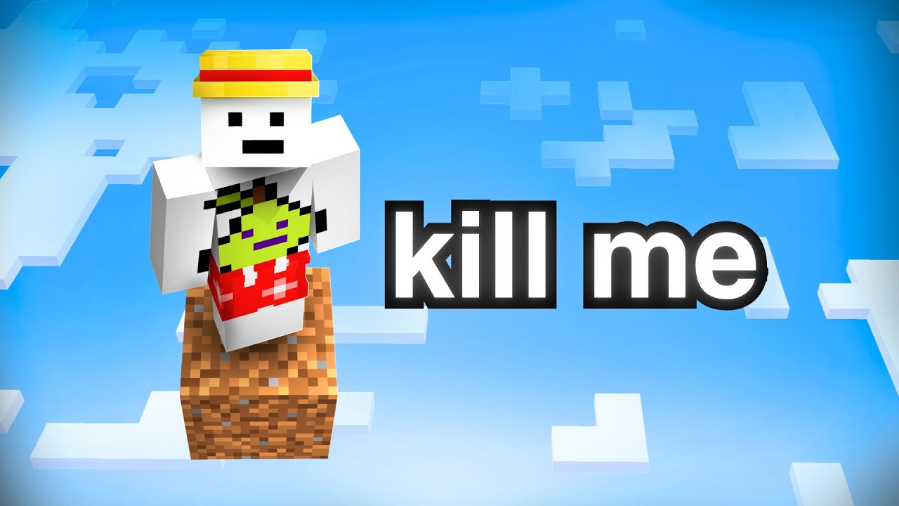 Winning a Minecraft Event From the Sky