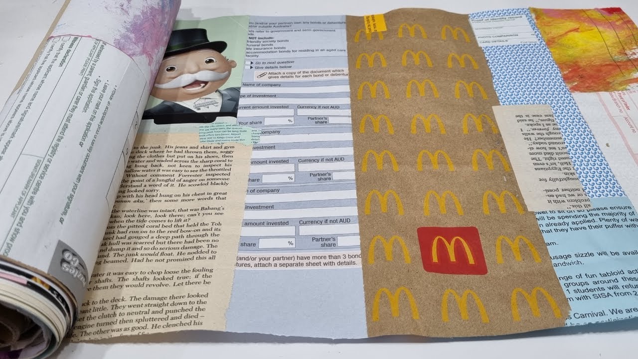 How I made the Junk Paper Roll | Starting a new Junk Paper Roll | Bonny And Clive