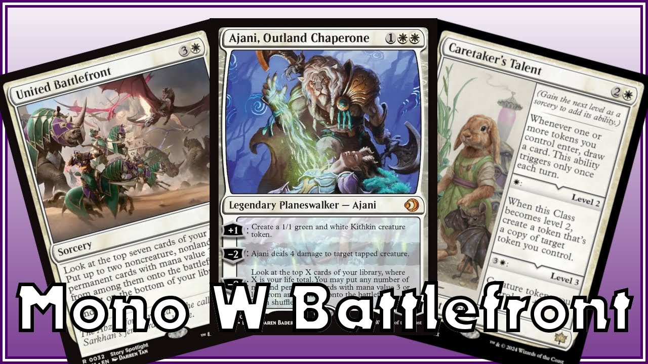 A Home For The New Ajani? - Mono W Battlefront - Lorwyn Standard