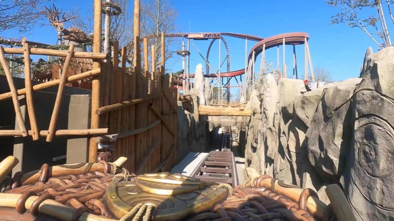 Toutatis - Parc Asterix - Front Row (4K HD POV) - April 2025