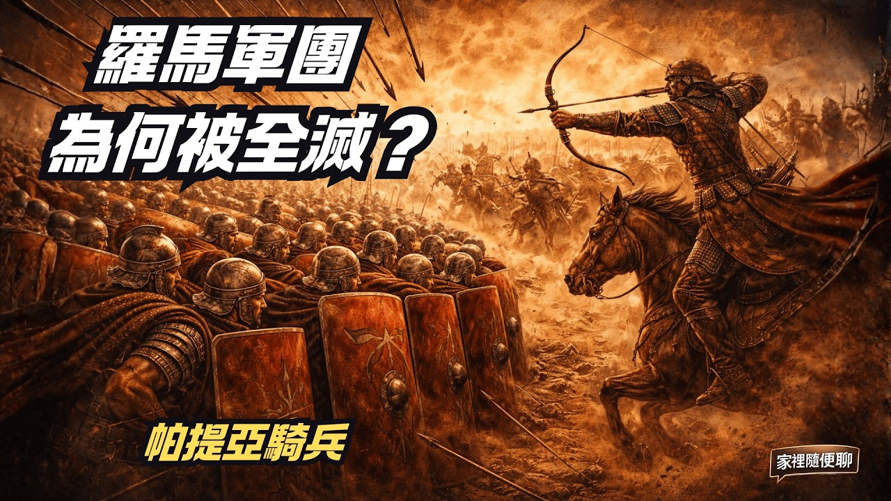 羅馬軍團如何被全滅？帕提亞騎兵與卡萊戰役的歷史災難｜波斯帝國 EP7《家裡隨便聊》