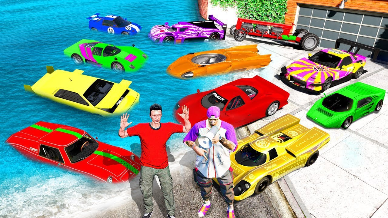 Colectez MAȘINI într-un TSUNAMI în GTA 5!