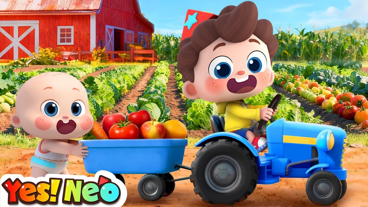 Baby Learns to Harvest Vegetables on the Farm | Learn Vegetables | Kids Songs | Yes! Neo