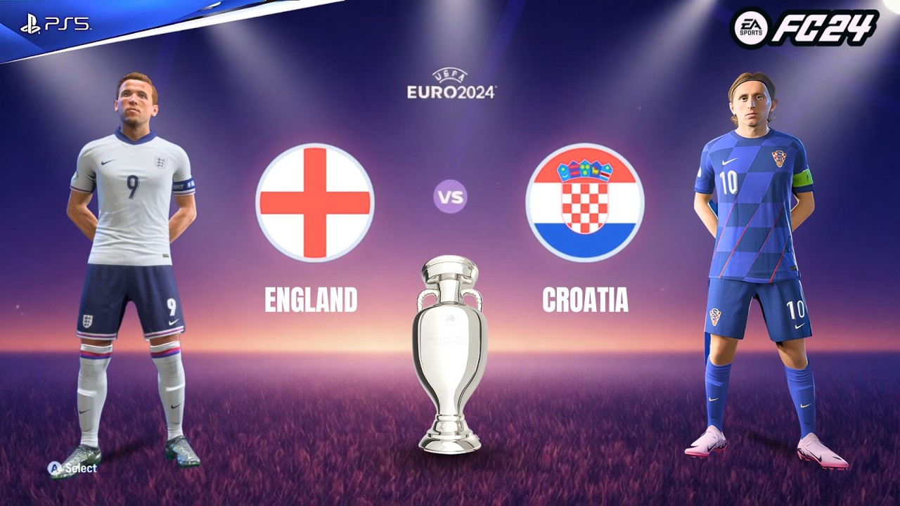 FC 24 | ENGLAND vs CROATIA | Harry Kane vs Luka Modric | UEFA Euro 2024 Full Match Gameplay #fc24