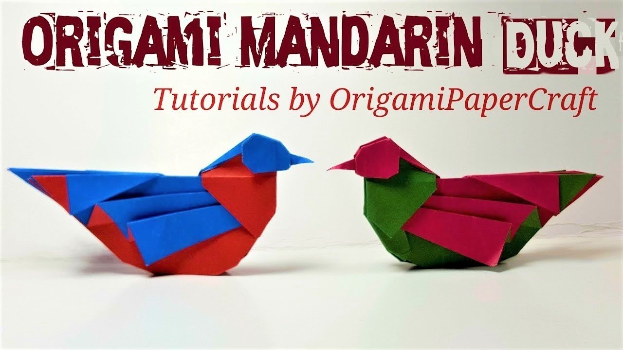 How to make an Origami Mandarin Duck ( Mandarin Bird)🐦 Tutorial By OrigamiPaperCraft
