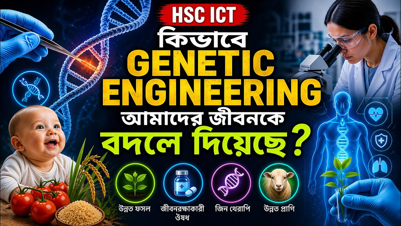 জেনেটিক ইঞ্জিনিয়ারিং / Genetic Engineering /#PhysicsICTLab #physics #ict #education #hsc27 #hsc26