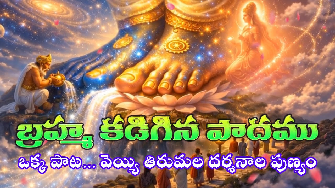 బ్రహ్మ కడిగిన పాదము | ఈ ఒక్క పాట... వెయ్యి తిరుమల దర్శనాల పుణ్యం#lordvenkateshwara