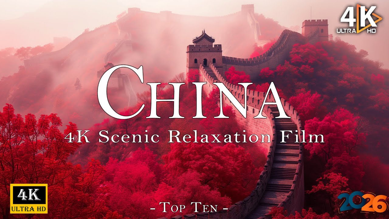 China 4K ~ Scenic Relaxation Film With Calming Music ~ Incredible Scenes & Uncovering Hidden Gems