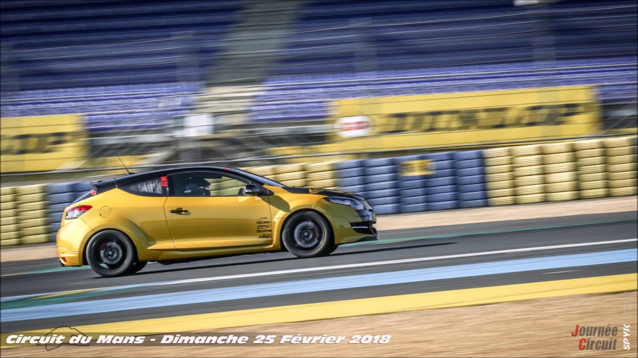 Best Lap Le Mans Bugatti 1.53 Megane 3 RS GT Performance trackday Slick Renault Sport